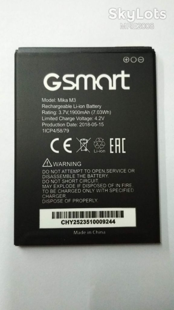 АКБ Gsmart Mika M3 1900 mAh Original - фото фото фото 0