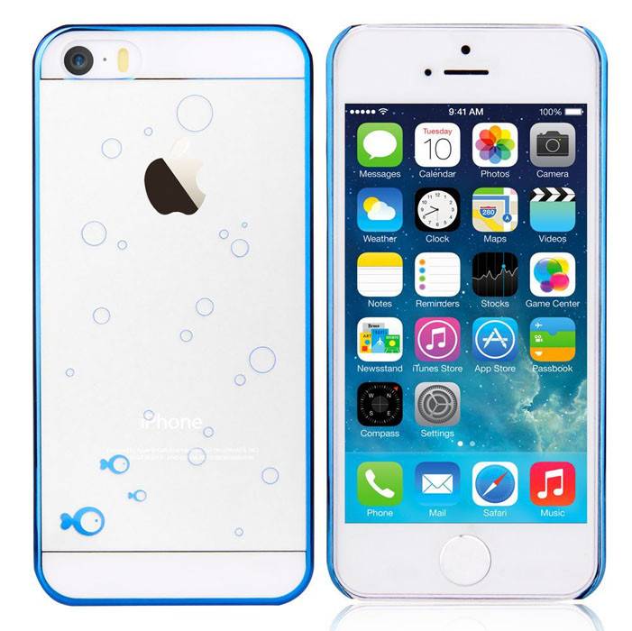Чехол Devia для iPhone 5/5S/5SE Glimmer Fish Blue - фото фото фото 0