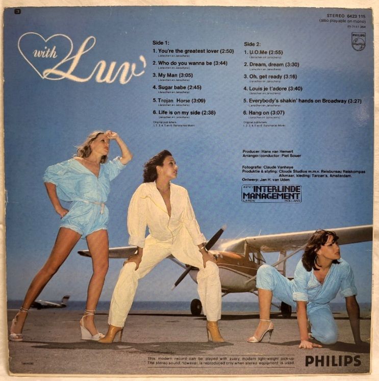 Luv' - With Luv' - 1978.  (LP). 12. Vinyl. Пластинка. Scandinavia. - фото фото фото 1