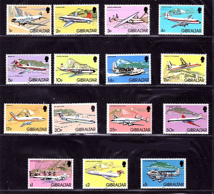 Авиация . Гибралтар 1982 г  MNH - - фото фото фото 0