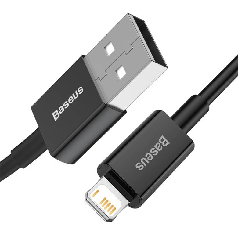 Кабель Baseus Superior USB 2.0 to Lightning 2.4А 1M Черный (CALYS-A01) - фото фото фото 1