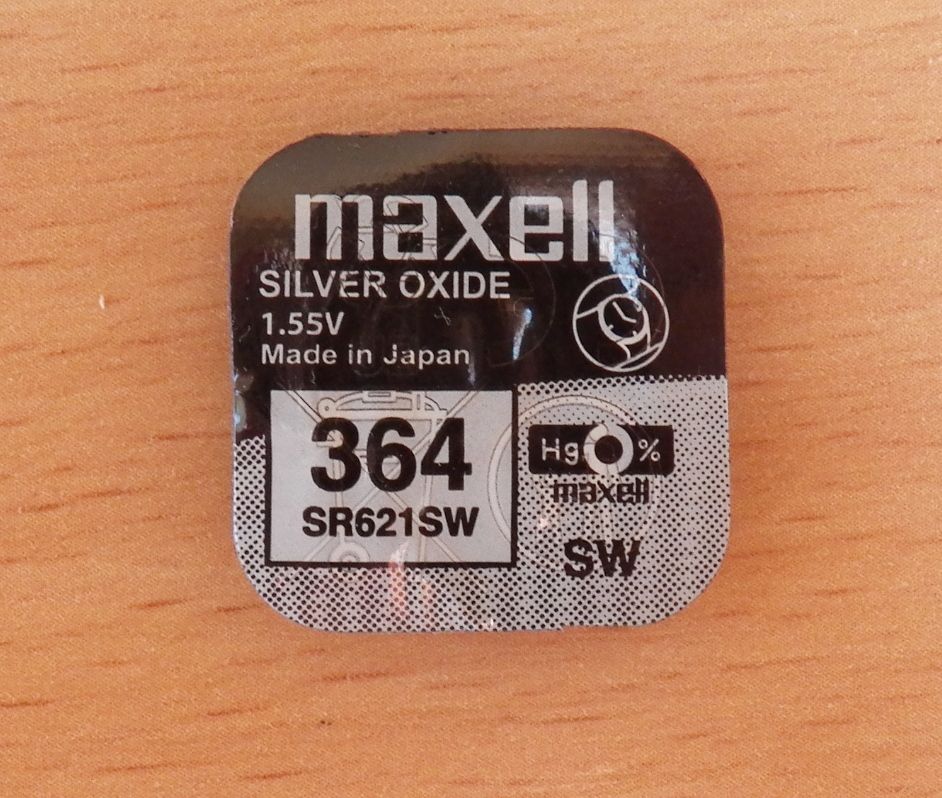Елемент живлення 364 Maxell SR621SW 1.55V  NEW - фото фото фото 0