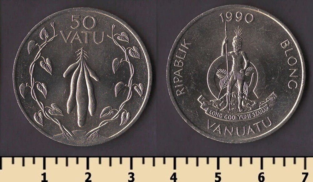 Вануату 50 вату 1990 - фото фото фото 0