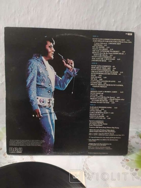 Вініл платівка Elvis in Concert 2 LP 1977 р. - фото фото фото 1