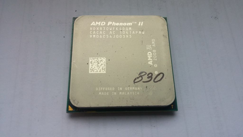 Процессор AMD Phenom II X4 830 2.80GHz/6MB    (HDX830WFK4FGM) socket AM3 95W Вживане - фото фото фото 0