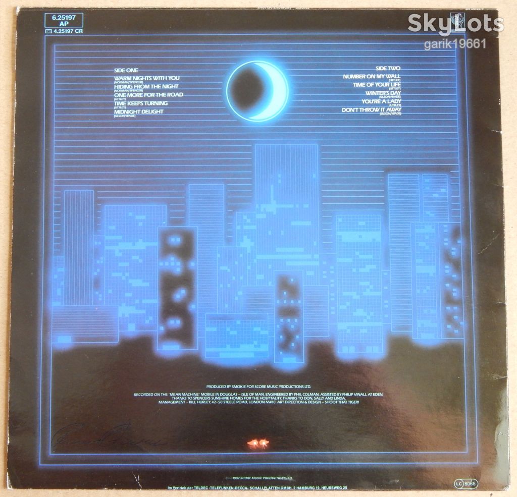 Smokie - Midnight Delight     (Repertoire Records ‎– 6.25197, Germany) EX+/NM- - фото фото фото 1