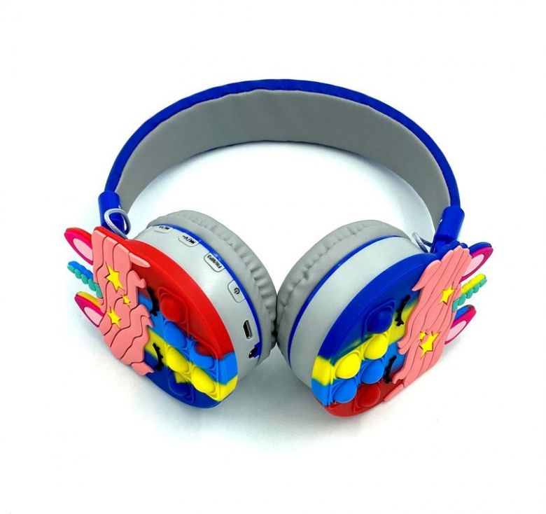Навушники Bluetooth AKZ K32 Pop IT Темно сині - фото фото фото 2