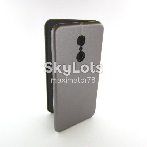 КОЖАНЫЙ ЧЕХОЛ КНИЖКА Xiaomi Redmi 5 ASPOR silver - фото фото фото 1