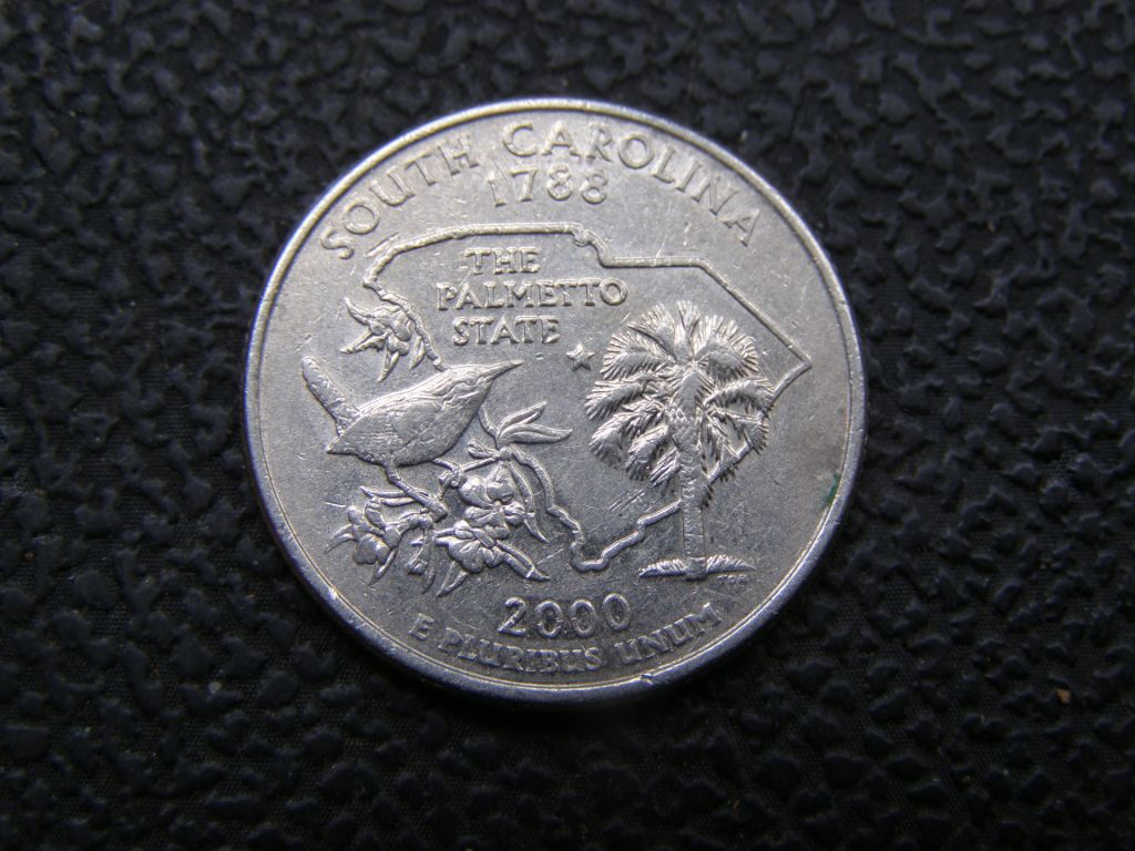 25 центов  США 2000 г. Юж. Каролина - фото фото фото 0