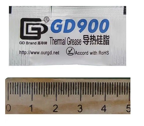 Термопаста 10шт GD900 0,5г для ПК ноутбуків відеокарт процесорів GD 900 - фото фото фото 3