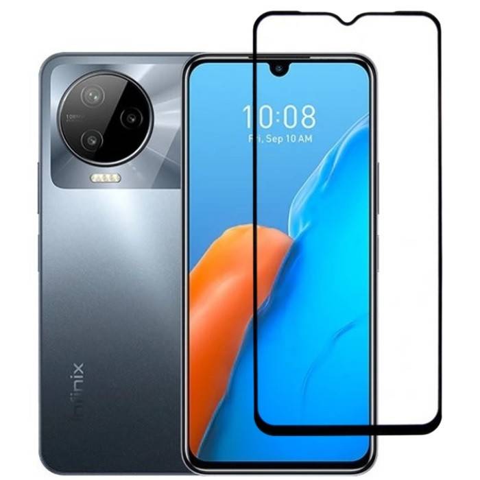 Захисне скло LUX для Infinix Note 12 Pro (X676B) повна проклейка чорний - фото фото фото 0