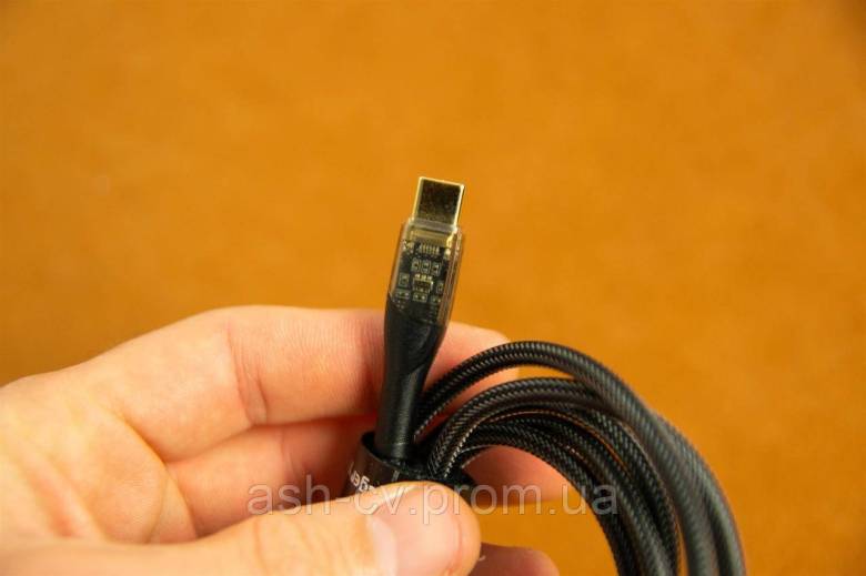 Високоякісний кабель Essager 100W USB-C PD Fast Charging Charger (Black 1m) - фото фото фото 3