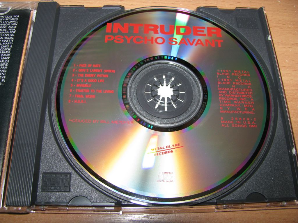 INTRUDER - Psycho Savant  (1991 Metal Blade 1st press,USA) - фото фото фото 2
