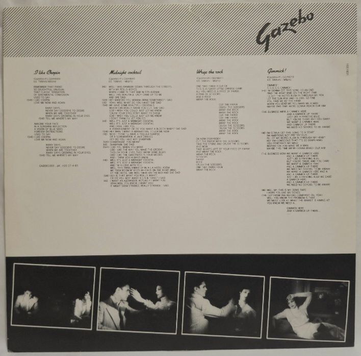 Gazebo - I Like Chopin - 1983.  (LP). 12. Vinyl. Пластинка. Germany. - фото фото фото 2