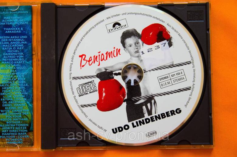 Музичний диск CD. UDO LINDENBERG - Benjamin - фото фото фото 4