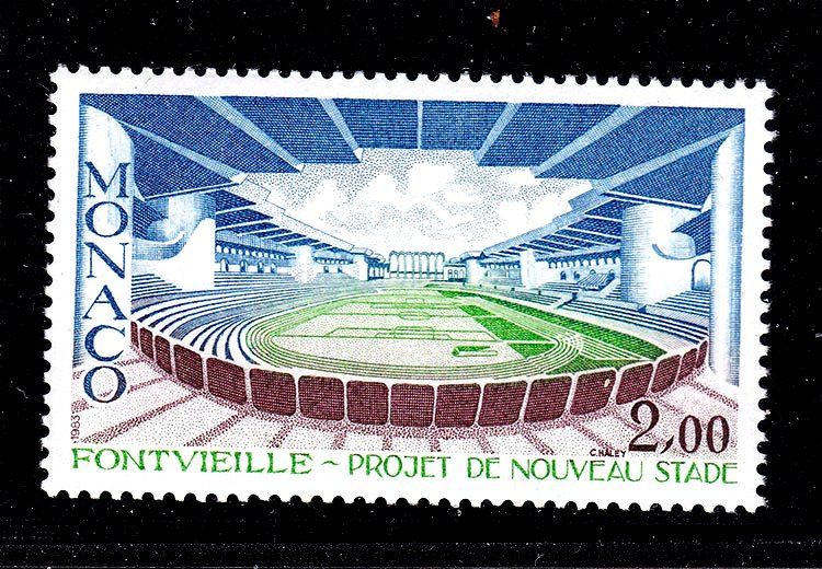 Спорт . Монако 1983 г  MNH - стадион - футбольное поле - фото фото фото 0