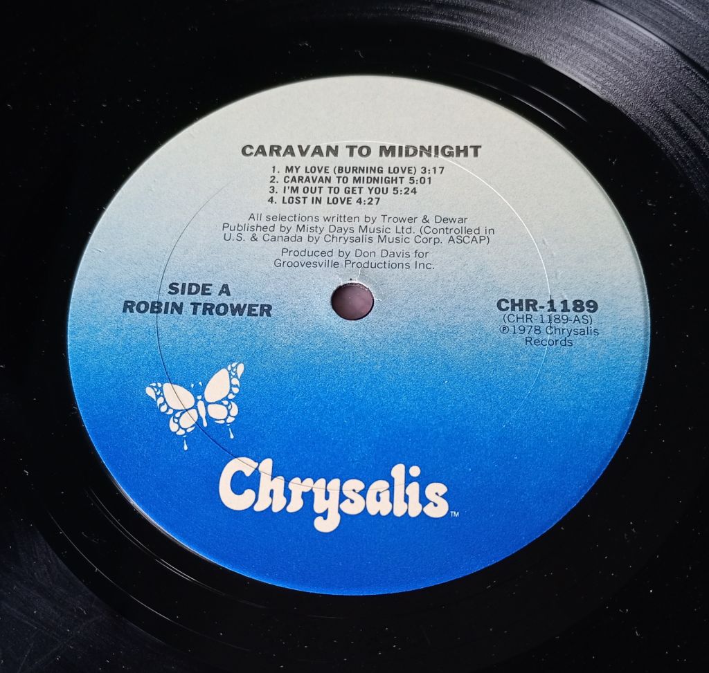 ROBIN TROWER Caravan To Midnight LP VG++/EX- - фото фото фото 2