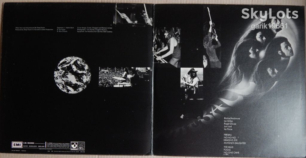 Deep Purple – Fireball   (Harvest – SHVL 793, UK) EX+/NM- - фото фото фото 2