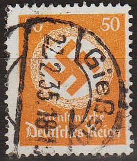 1934 - Рейх - Службова - Свастика 50 Мі.143 _5,0 € - фото фото фото 0