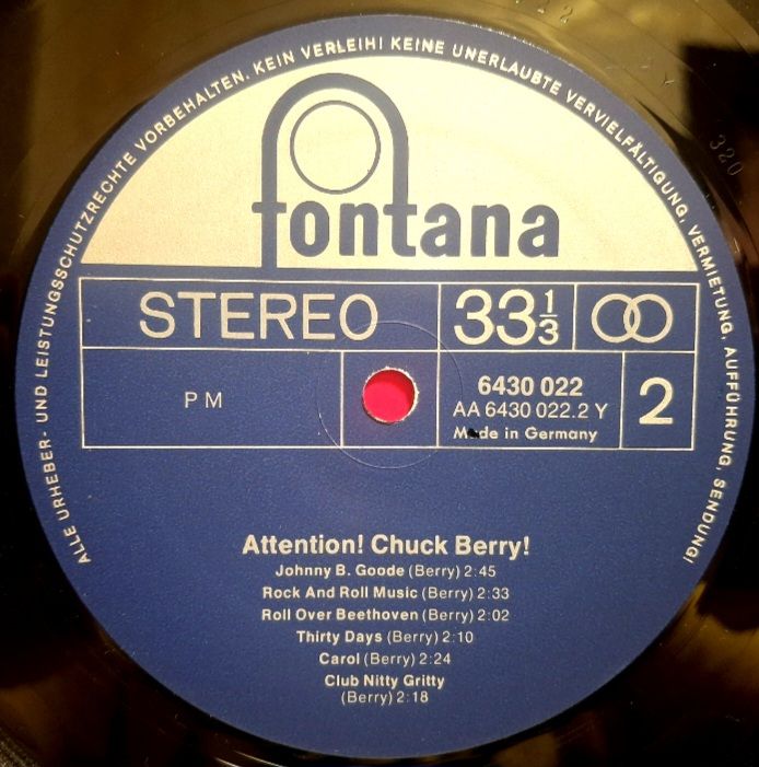 Chuck Berry - Attention! - 1957-73.  (LP). 12. Vinyl. Пластинка. Germany. - фото фото фото 3