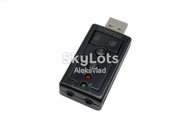 Внешняя звуковая аудиокарта USB 1шт с регулировкой - фото фото фото 2