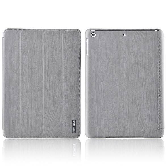 Чехол Remax для iPad Air/2017/2018 Wood Grey - фото фото фото 0