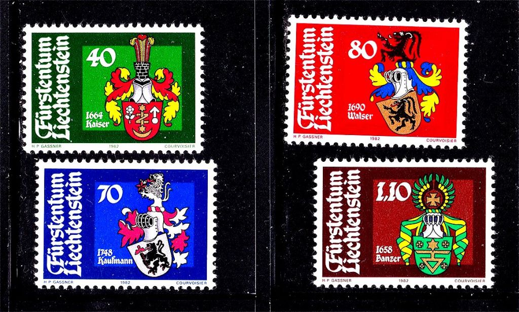 Лихтенштейн 1982 г  MNH   геральдика - фото фото фото 0