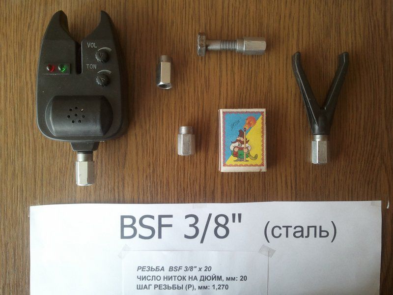 Рыбацкая гайка, болт для Род Пода BSF 3/8 дюйма           (для вкручивания сигнализатора) - фото фото фото 4