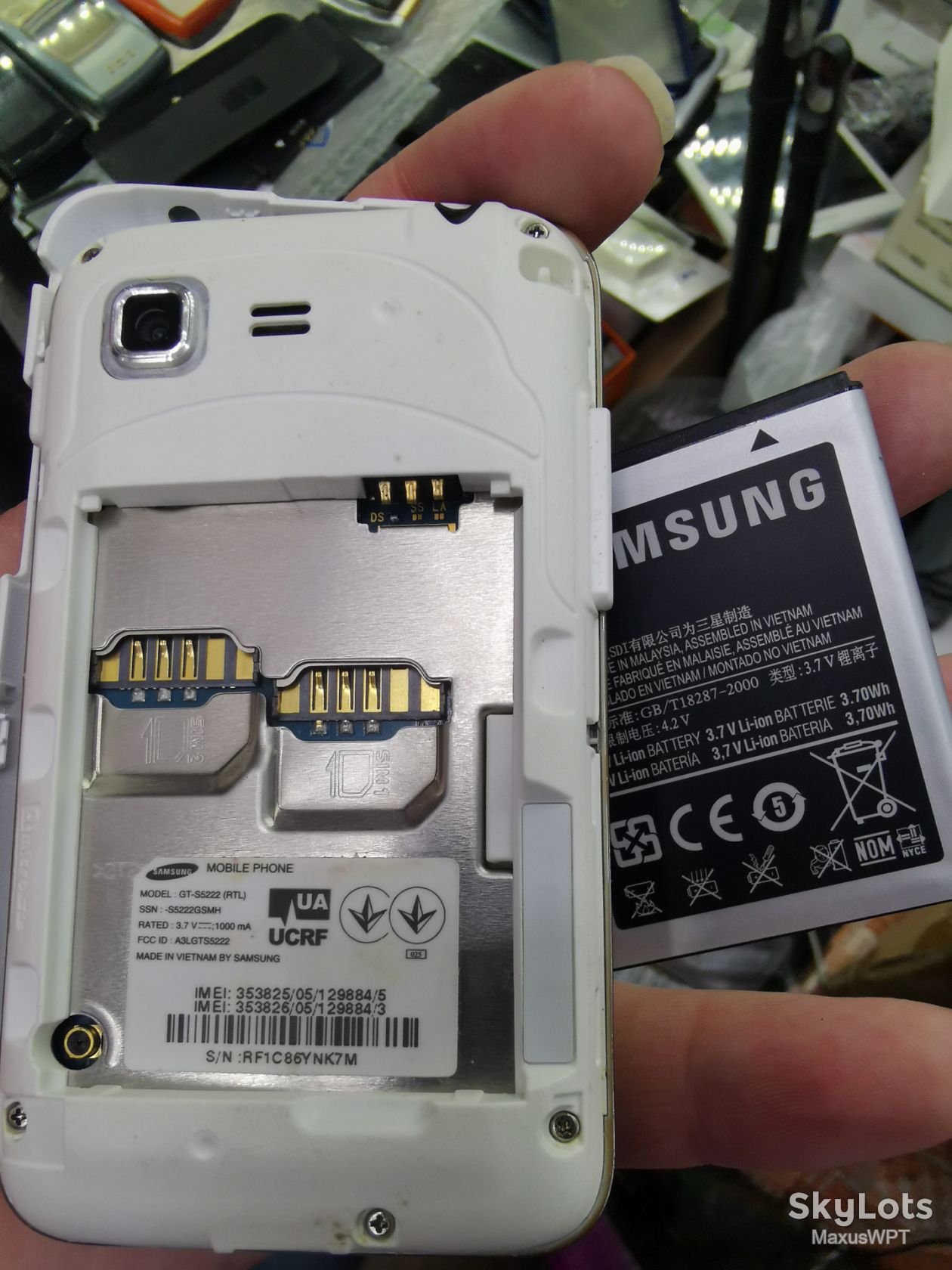 #2115 sklad Samsung  s5522 white - фото фото фото 3