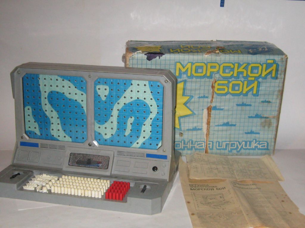 Игра игрушка электронная Морской бой про-во СССР - фото фото фото 14