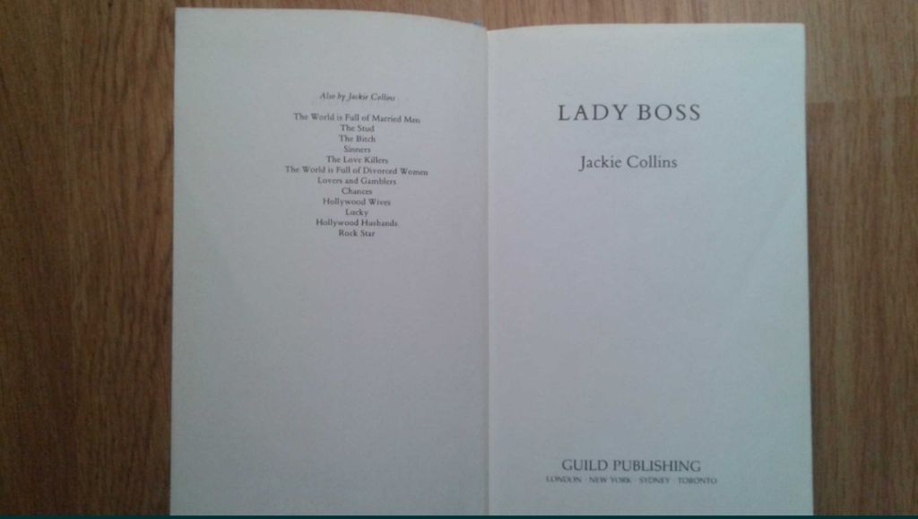 Lady Boss Jackie Collins - На Английском English книга - фото фото фото 2