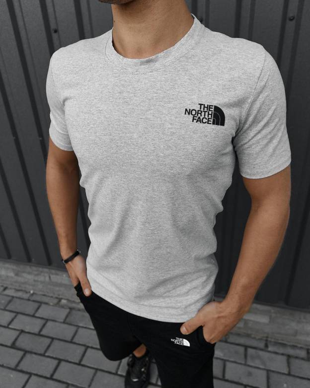 Футболка TNF серая M - фото фото фото 3