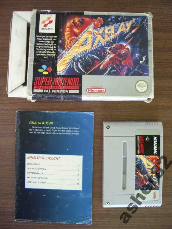 Игра на Super Nintendo SNES "Axelay"     (PAL) - фото фото фото 0