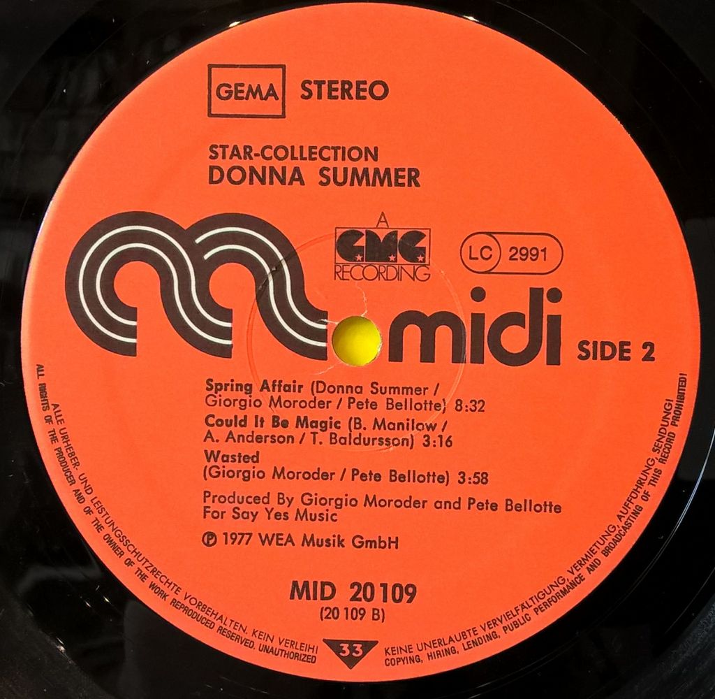 Donna Summer - Star - Collection - 1974-77.    (LP). 12. Vinyl. Пластинка. Germany. - фото фото фото 5