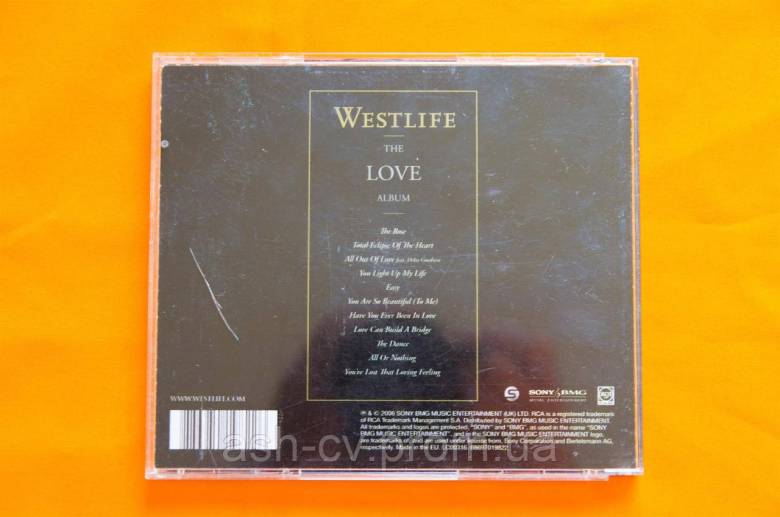 Музичний диск CD. WESTLIFE - The love album - фото фото фото 2