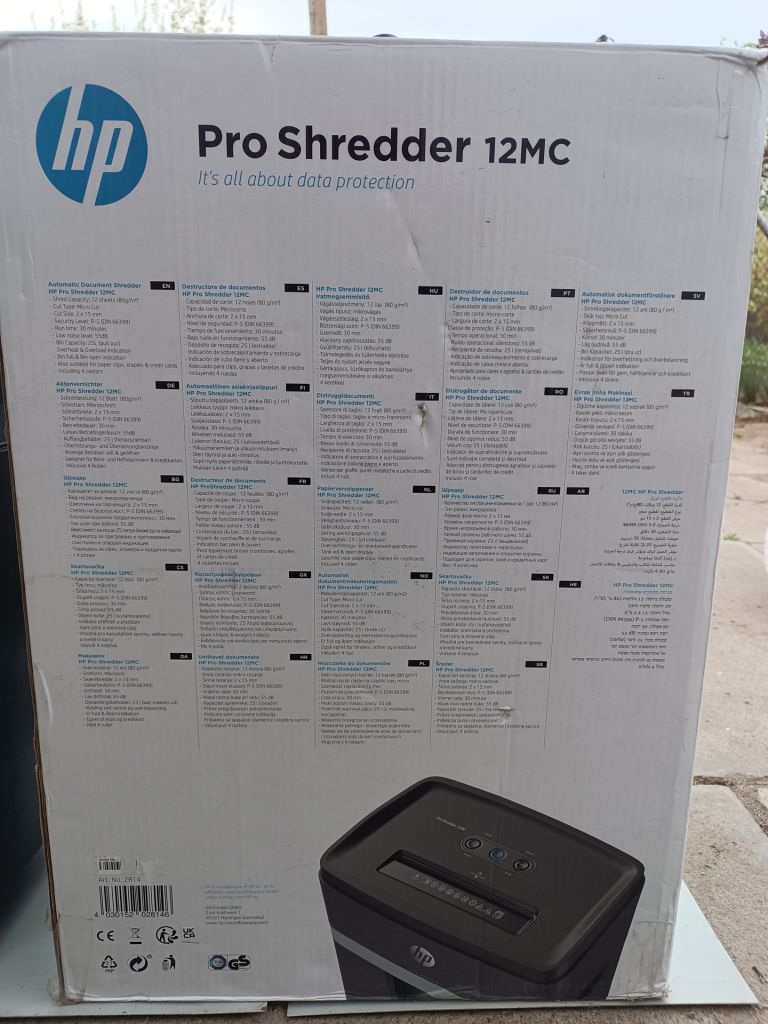 Знищувач документів HP PRO SHREDDER 12MC Шредер - фото фото фото 9