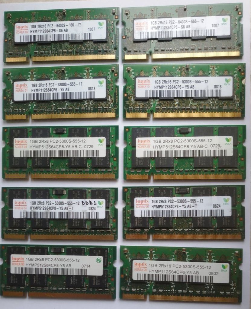 DDR2 PC5300 PC6400 1Gb Пам'ять для ноутбука РОБОЧА - фото фото фото 1