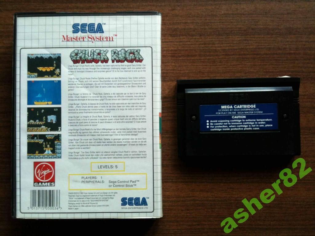 Игра на Sega Master System "Chuck Rock"       (PAL) - фото фото фото 1