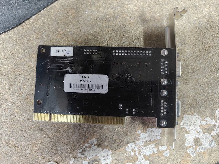 Плата контроллера 2 порта RS232 NetMos NM9835CV PCI № 262907105 - фото фото фото 2