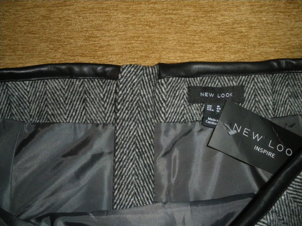 NEW LOOK  Юбка шерсть вискоза хлопок L - фото фото фото 1