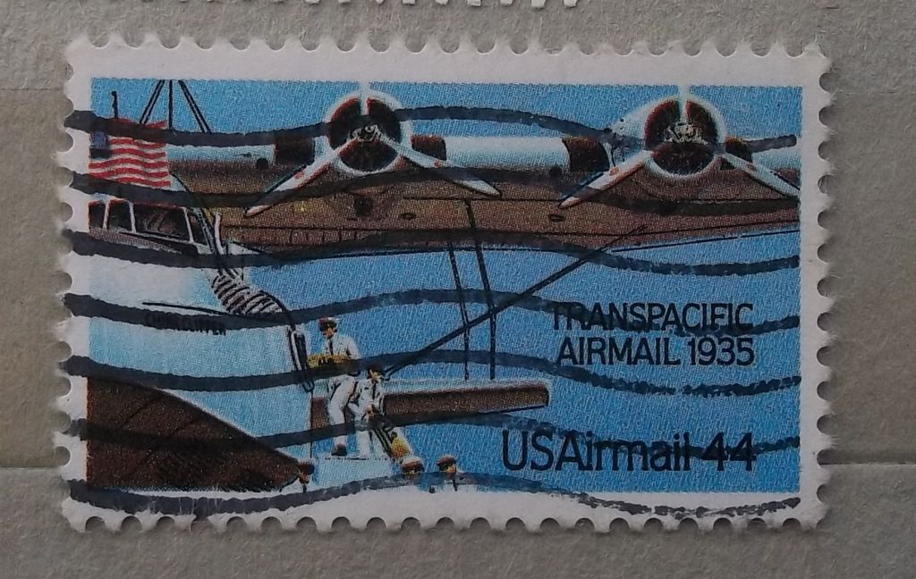 США 1985 г - Транстихоокеанская Авиапочта - фото фото фото 0