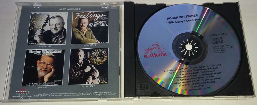 ROGER WHITTAKER I Will Always Love You CD US - фото фото фото 1
