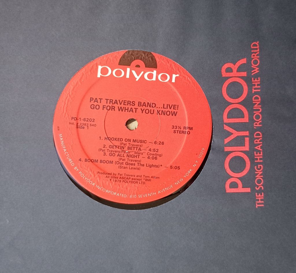 PAT TRAVERS BAND Live! Go For What You Know LP EX - фото фото фото 2