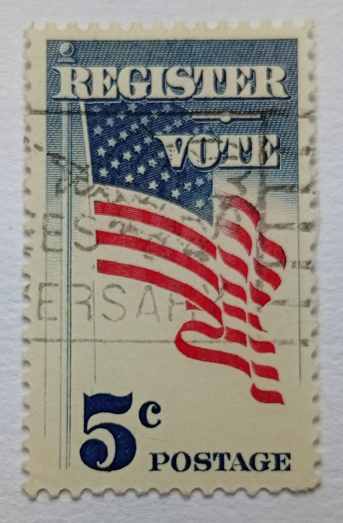 США 1964 Американский флаг, гашеная (I) - фото фото фото 0