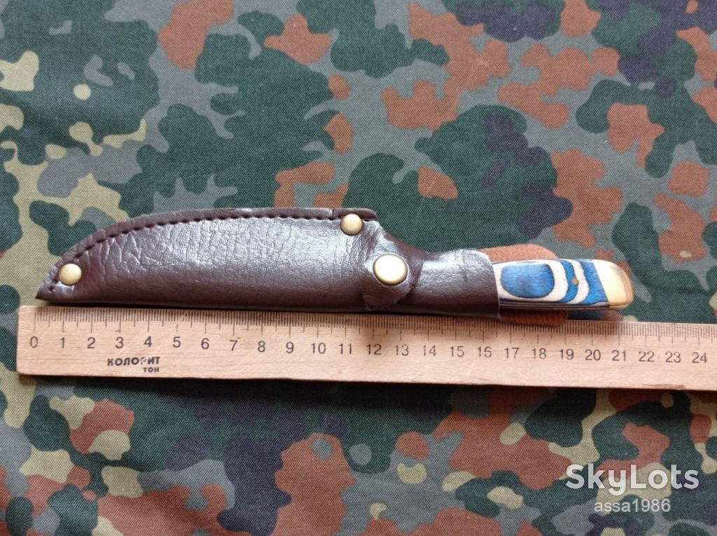 Туристичний ніж Око Снігового Барса,міні Пчак 20см,лезо декоративне гравіювання,ножни - фото фото фото 8