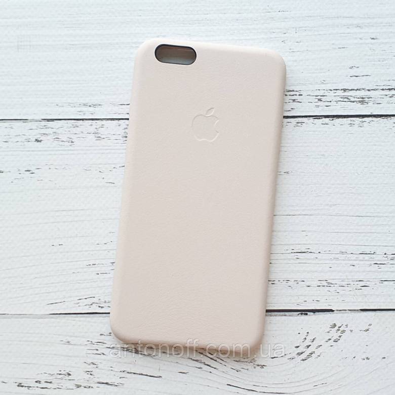 Чохол для iPhone 6 Plus, iPhone 6S Plus шкіряний, бежевий, Leather Case - фото фото фото 0