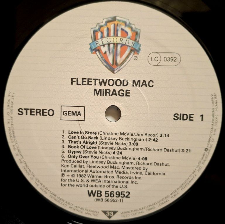 Fleetwood Mac - Mirage - 1982.  (LP). 12. Vinyl. Пластинка. Germany. - фото фото фото 4
