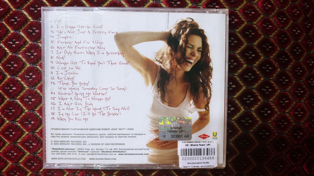 CD аудио Shania Twain Up - фото фото фото 1