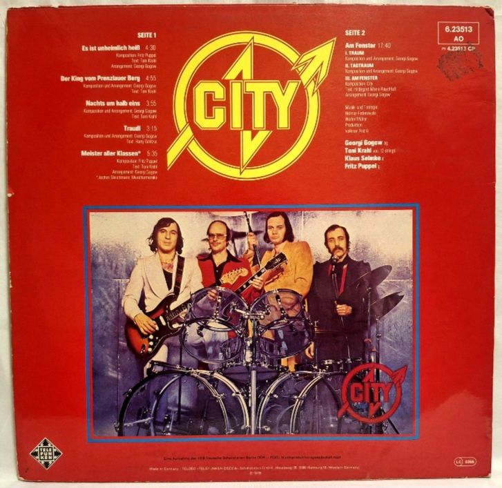 City - Am Fenster - 1978.  (LP). 12. Vinyl. Пластинка. Germany. - фото фото фото 1