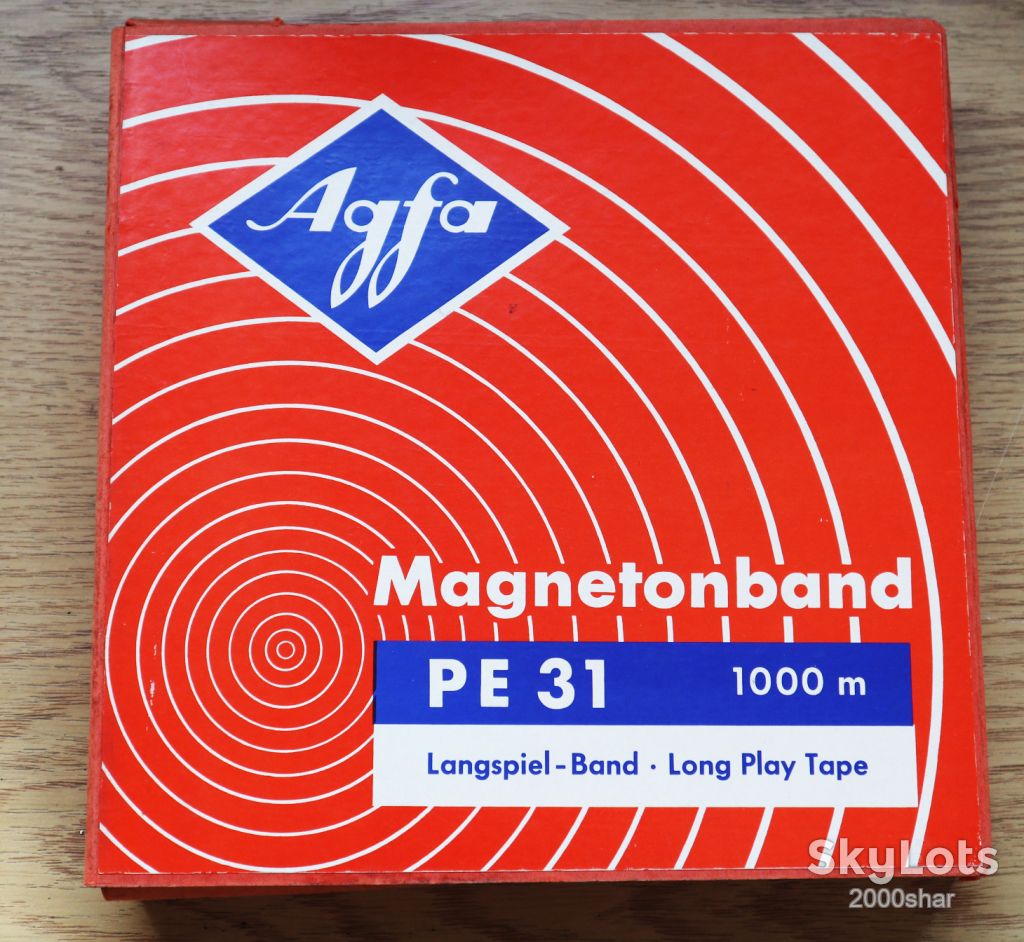 Катушка плёнки AGFA MAGNETOBAND PE-31 бобина 1000 м - фото фото фото 0